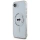 2. Karl Lagerfeld IML Metal Karl Head MagSafe Case for iPhone 16e White