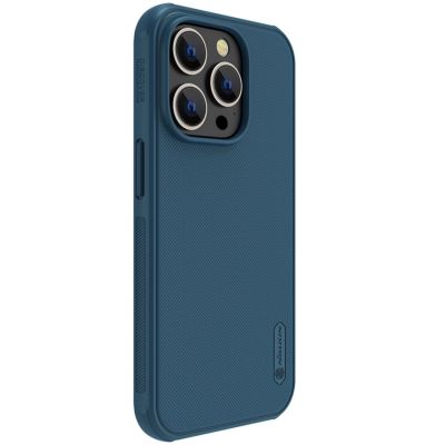 3. Nillkin Super Frosted Shield Pro case for iPhone 14 Pro Max back cover blue