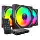 TACENS MARS MF-3DPROKIT FANS 120 ARGB x3 BK - fans + hub + remote control (TACMARS-MF3DPROKIT)