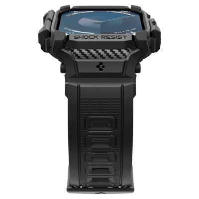 5. Spigen Rugged Armor Case for Apple Watch 10 46mm - Black
