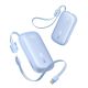 2. Baseus EnerFill FC21 Qpow 3 Ultra 10000mAh 45W Power Bank with Detachable USB-C/ Lightning Cable - Blue