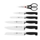 17. ZWILLING Four Star 35145-007-0 Self-Sharpening Knife Set, 7 Pieces, Black