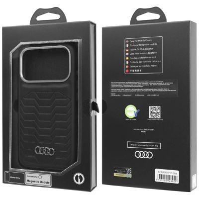 10. Audi GT Synthetic Leather MagSafe case for iPhone 17 Pro - black