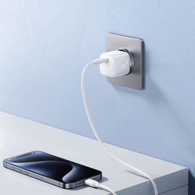 12. Joyroom JR-TCG08 GaN 20W Power Delivery Wall Charger - White
