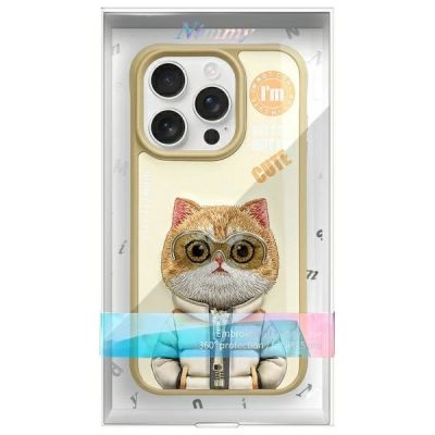 12. Nimmy Cool&Cute 2.0 Cat Case for iPhone 15 Pro - Green