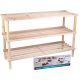 8. SHELVES 3-LEVEL WOODEN SHOE RACK ALPINA