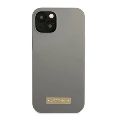 3. Guess GUHMP13SSPLG iPhone 13 mini 5.4" grey/grey hard case Silicone Logo Plate MagSafe
