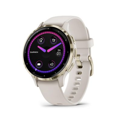 9. Garmin Venu 3S 3.05 cm (1.2") AMOLED 41 mm Digital 390 x 390 px Touchscreen Gold, Ivory Wi-Fi GPS