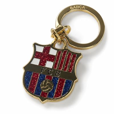 4. FC Barcelona original coat of arms keychain licensed by B7207