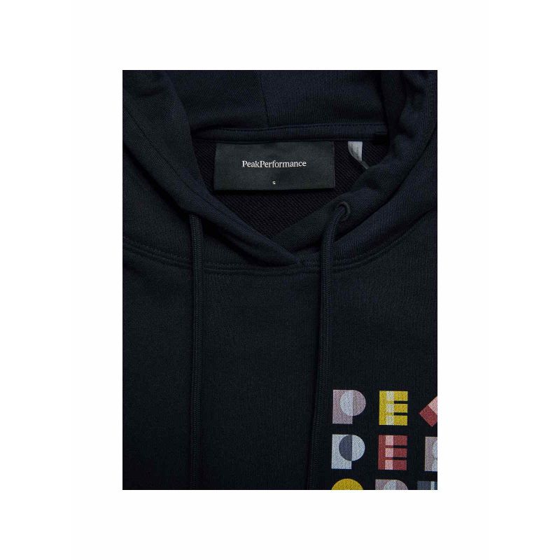 4. Women's PEAK PERFORMANCE W Terry Graphic Hoodie, black