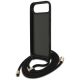 6. Guess 4G Big Logo Cord Stap Crossbody Case for iPhone Air - Black