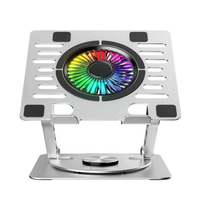 6. Wozinsky WDCX-X16-AS CoolBase RGB 360° cooling stand for laptop and tablet - silver