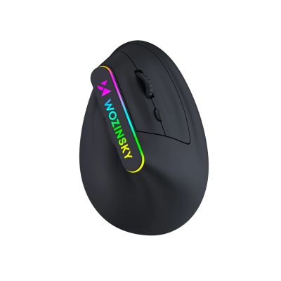 Wozinsky WMG-1164 Wireless Vertical Ergonomic Gaming Mouse 3600 DPI with RGB Backlight - Black
