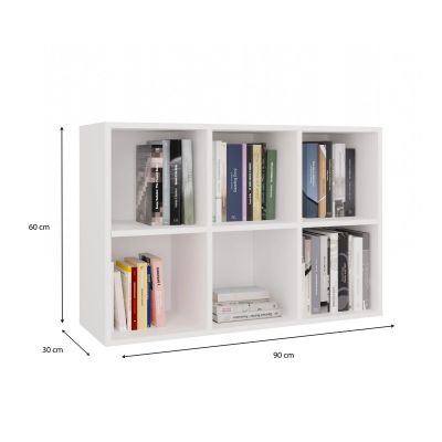 5. MALAX MINI SHELVING 2X3 WHITE
