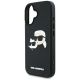 6. Karl Lagerfeld HC 3D Rubber Double Heads iPhone 16 Case - Black