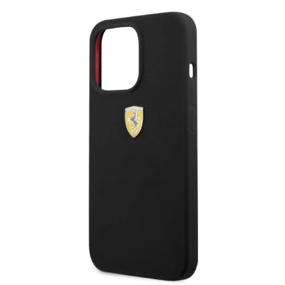 6. Ferrari FESSIHMP13XBK iPhone 13 Pro Max 6.7" black/black hardcase Silicone MagSafe