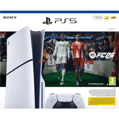 5. Sony PlayStation 5 SLIM Disc 1TB + FC26 white