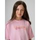 3. Girls' boxy T-shirt with print 4F 4FJRAW26TTSHF4324-056S