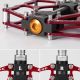 6. Rockbros JT201012LR 2010-12L Aluminum Platform Bicycle Pedals - Red