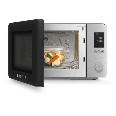 10. Smeg MOC02BLMEU Microwave Oven Black Combination Microwave Oven Countertop 27 L 900 W