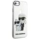 6. Karl Lagerfeld KLHCI8HNKCTGT iPhone 7/8/ SE 2020 / SE 2022 transparent hardcase Gliter Karl&Choupette