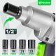 8. 800 Nm 1/2" Electric Impact Wrench for Wheels with Case W33250 WUBER