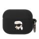 Karl Lagerfeld Silicone Karl Head 3D Case for AirPods Pro Cover - Black