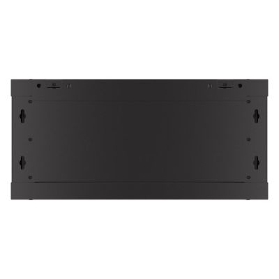 6. WALL-HUNG RACK CABINET 19" 4U 600X450 BLACK PERFORATED DOOR LANBERG (FLAT PACK)