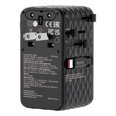 5. Verbatim Charge 'n' Travel 70W 2C Charger