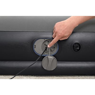 19. Bestway 671BT Air Mattress Single Mattress Black, Gray Unisex