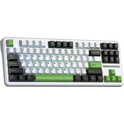 2. gasket F87 Thunder Black GrayWoodV3 switch RGB AULA keyboard