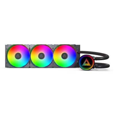 3. Montech LightFlow ARGB 360 Processor All-in-One Liquid Cooler 12 cm Black 1 pc.