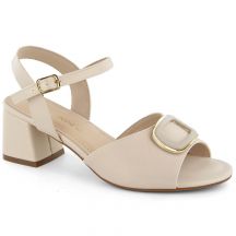 Elegant high-heeled sandals Sergio Leone W SK435B, beige pearl