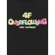 8. Girls' loose T-shirt with print 4F 4FJRSS26TTSHF4137-020S