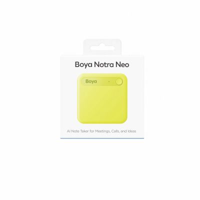 12. BOYA Notra Neo Voice Recorder with AI Transcription - Yellow