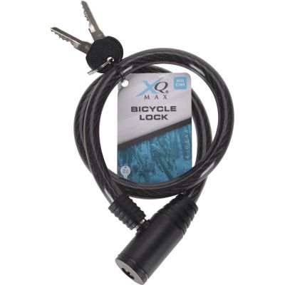 3. XQMAX SPIRAL BIKE LOCK WITH KEY 0.8x65CM BLACK