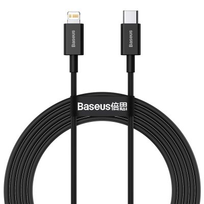 Baseus Superior Series 20W USB-C - Lightning Cable with Power Delivery 2m - Black