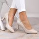 7. Sergio Leone W SK39AA high-heeled pumps, light gray