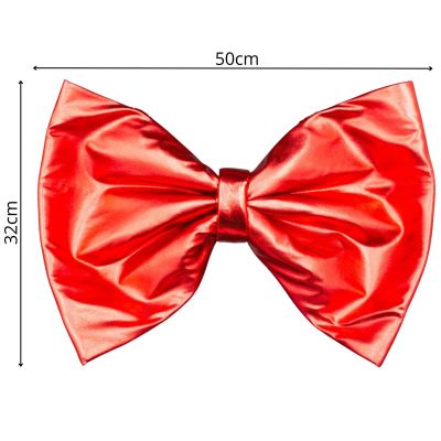 19. RED BOW FOR CHAIR 50X32CM