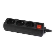 ENERGENIE EG-PSU3F-01 power strip (3 x Type E; 10 A; 0.6 m; black)