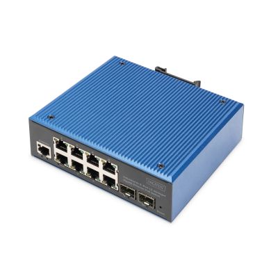 6. Digitus Industrial 8+2 Port Managed Gigabit Ethernet PoE L2 Switch