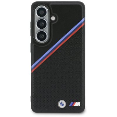3. BMW Tricolor Metal Logo MagSafe Case for Samsung Galaxy S26 - Black