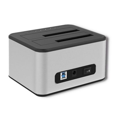 7. QOLTEC Dual-Bay Docking Station for 2 HDDs/SSDs 2x 2.5"/3.5" SATA | USB 3.0 | CLONING