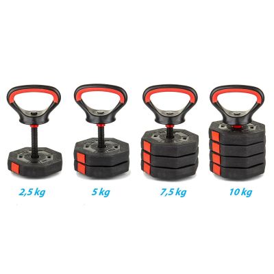 11. COMPOSITE Dumbbell KETTLEBELL 10KG (4x2.5KG) EB FIT