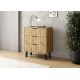 5. SCANDI 3S SLIM CHEST OF DRAWERS, ARTISAN OAK