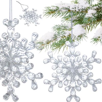 6. SNOWFLAKE HANGING DECORATION 12x12 CM PATTERN 2
