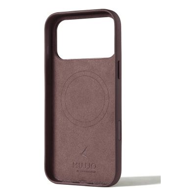 2. Mujjo Leather Case - leather case for iPhone 17 Pro Max compatible with MagSafe (bronze red)