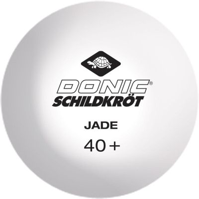 8. JADE POLY TABLE TENNIS BALLS 40 WHITE 6 PIECES POT