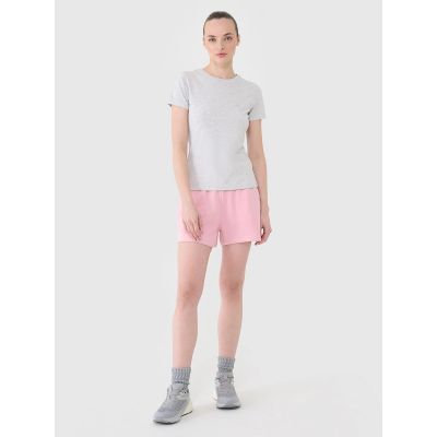 5. Slim plain women's T-shirt 4F 4FWMM00TTSHF2673-27M