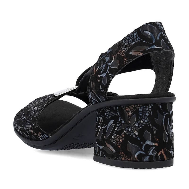 10. Comfortable Rieker W RKR679 black sandals